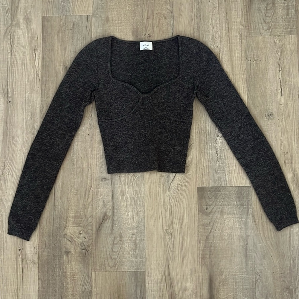Aritzia Wilfred grey sweater top